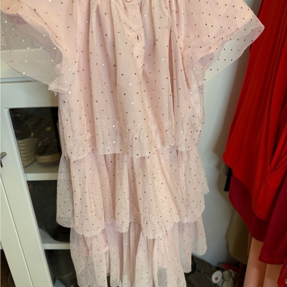 GAP Pink Ruffled Kids Dress Size 5 - Picture 2 of 3